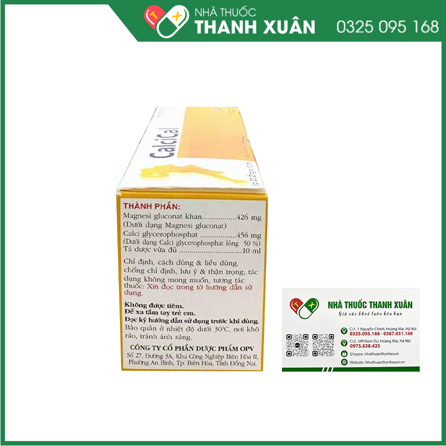 CalciCal bổ sung magnesi và calci cho người suy nhược, stress, sau bệnh/phẫu thuật, người cao tuổi, trẻ đang lớn và phụ nữ mãn kinh